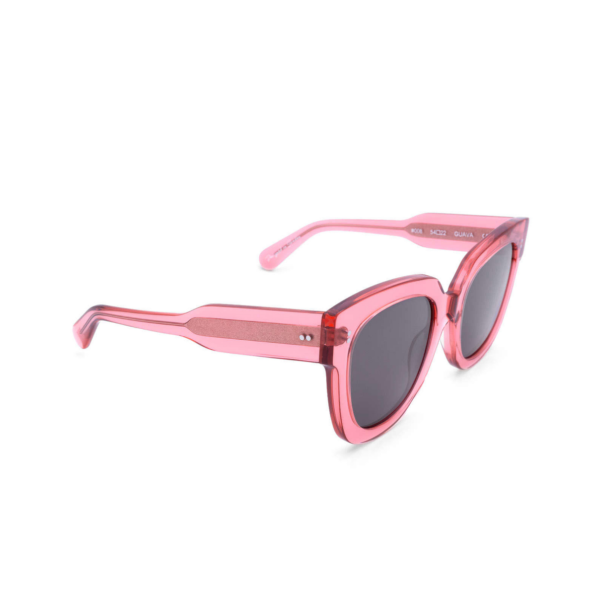 Chimi #008 Sunglasses GUAVA Pink - three-quarters view