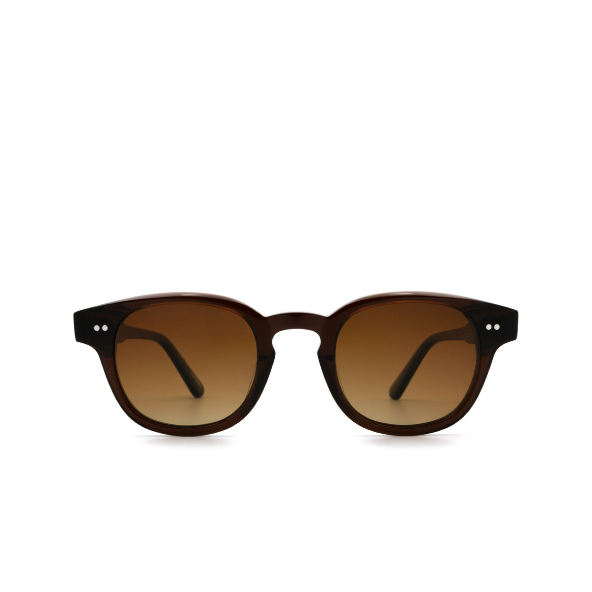 Chimi® Square Sunglasses: 01 color Brown - front view.
