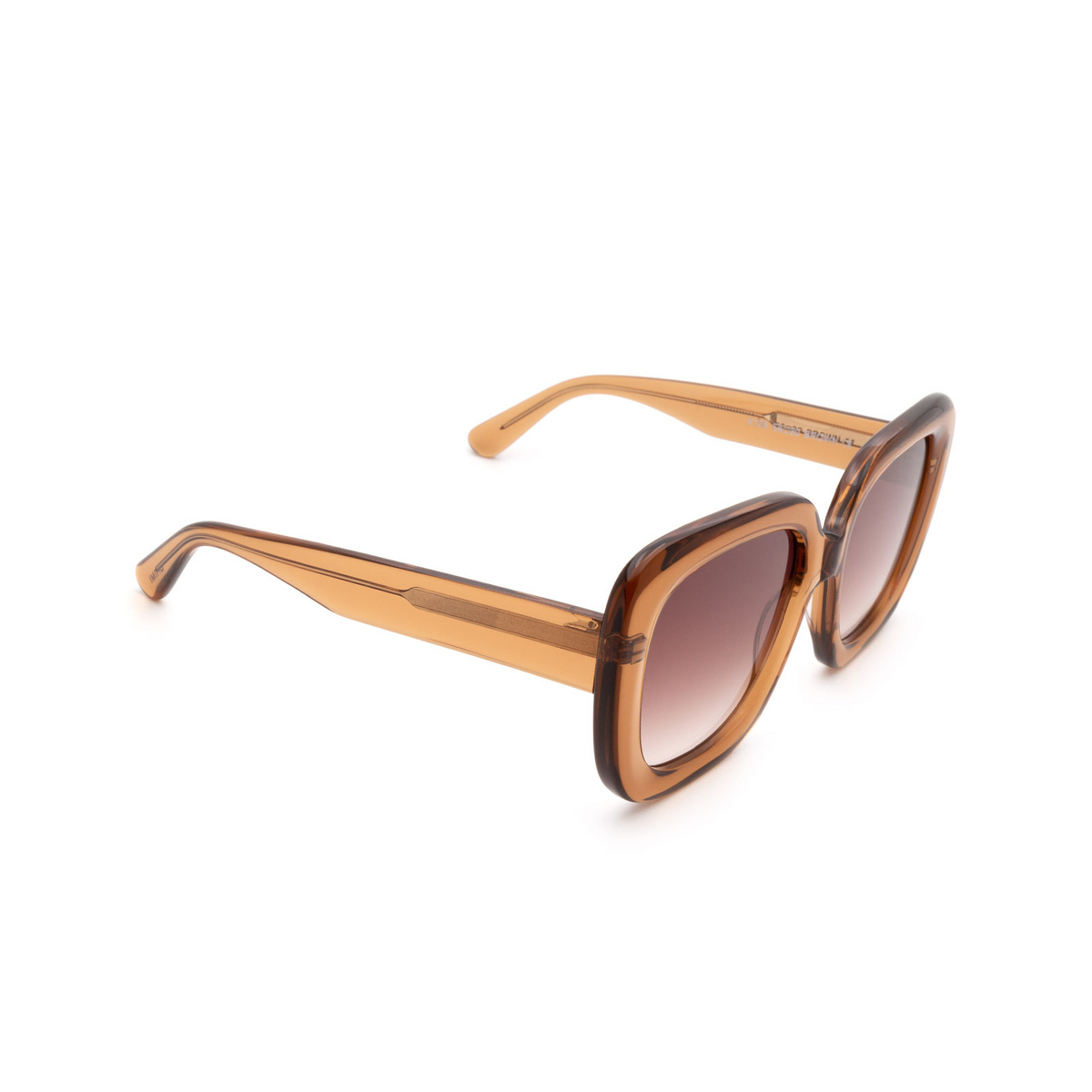 Chimi #108 Sunglasses Brown - three-quarters view