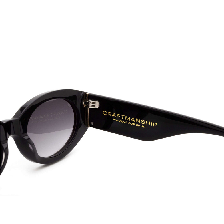 Chimi CRAFTMANSHIP ROUND Sunglasses BLACK - 4/5