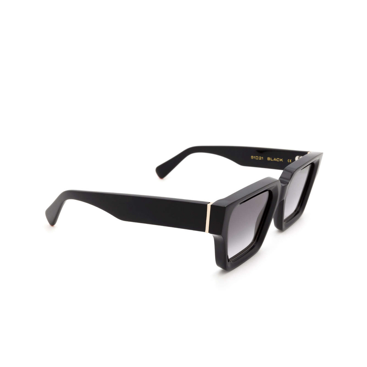 Chimi CRAFTMANSHIP SQUARE Sunglasses Black - three-quarters view