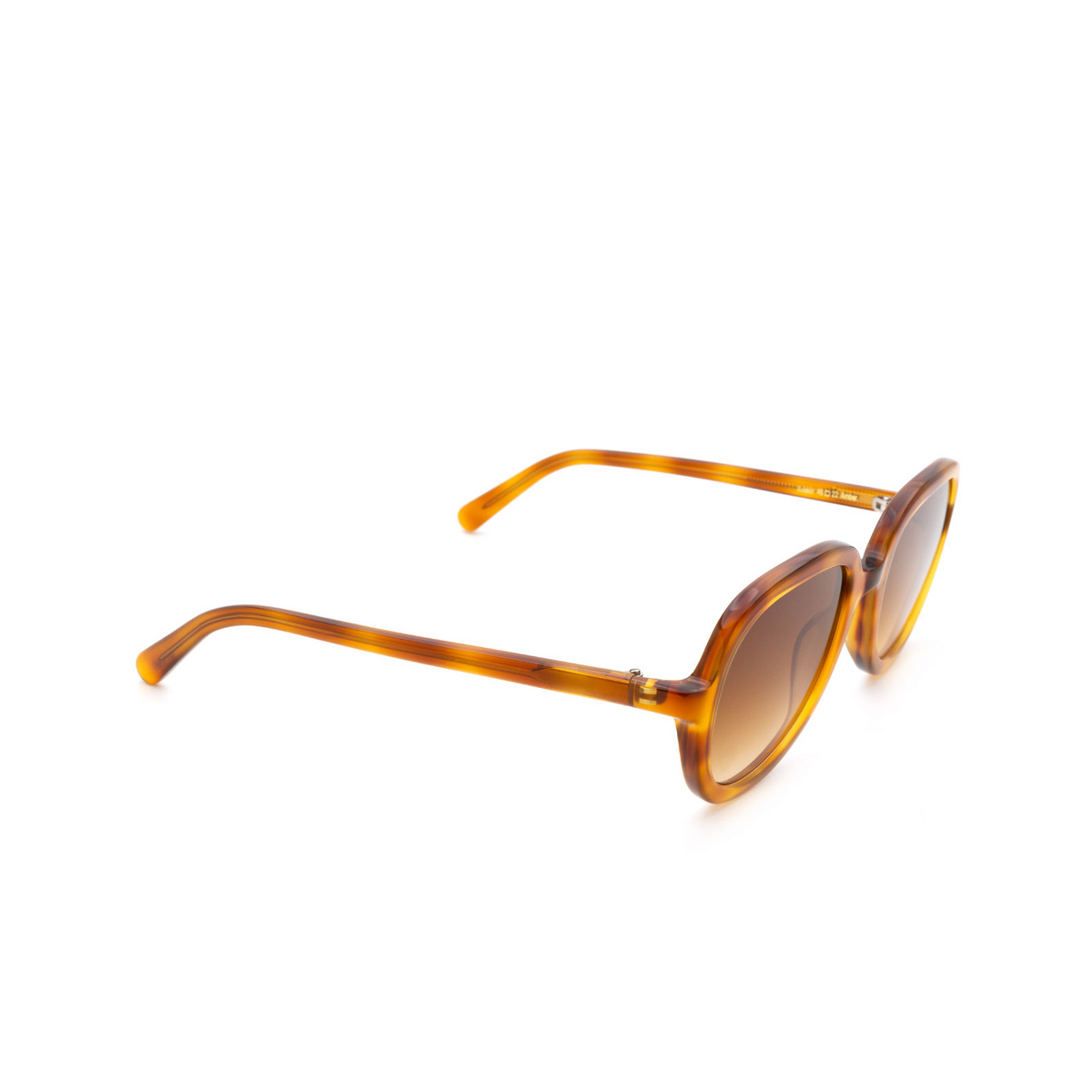 Chimi VOYAGE AVIATOR Sunglasses Amber - three-quarters view