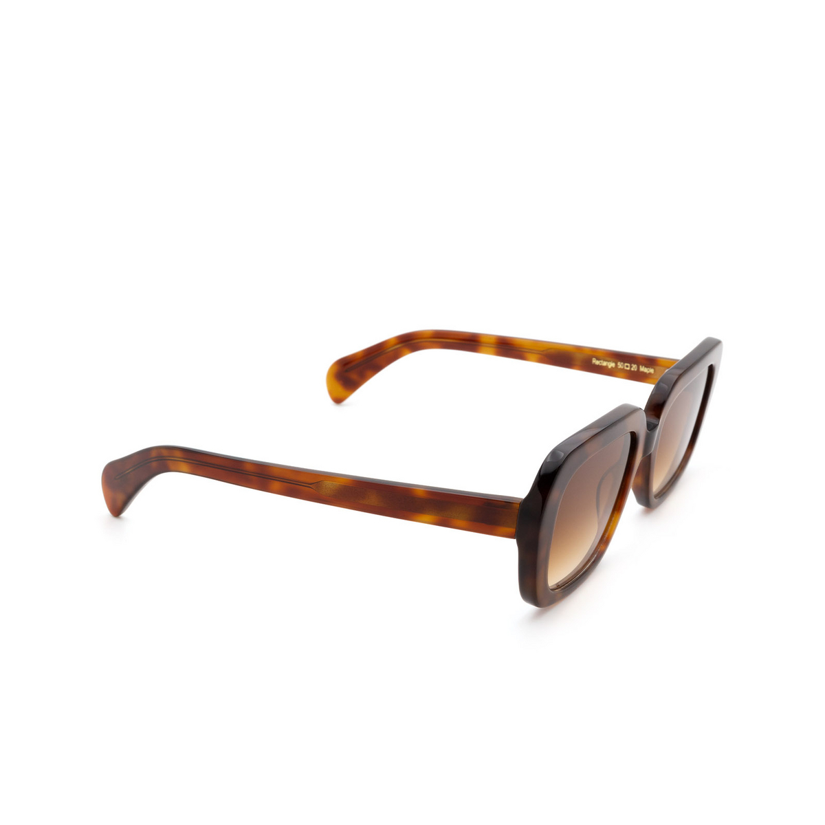 Chimi VOYAGE RECTANGLE Sunglasses Maple - three-quarters view