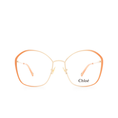 Lunettes de vue Chloé CH0017O 003 gold & nude - Vue de face
