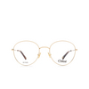 Chloé CH0021O round Eyeglasses 001 gold - product thumbnail 1/4