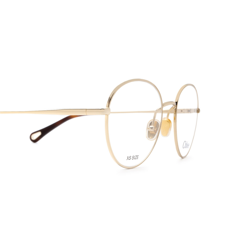 Chloé CH0021O round Eyeglasses 001 gold - 3/4