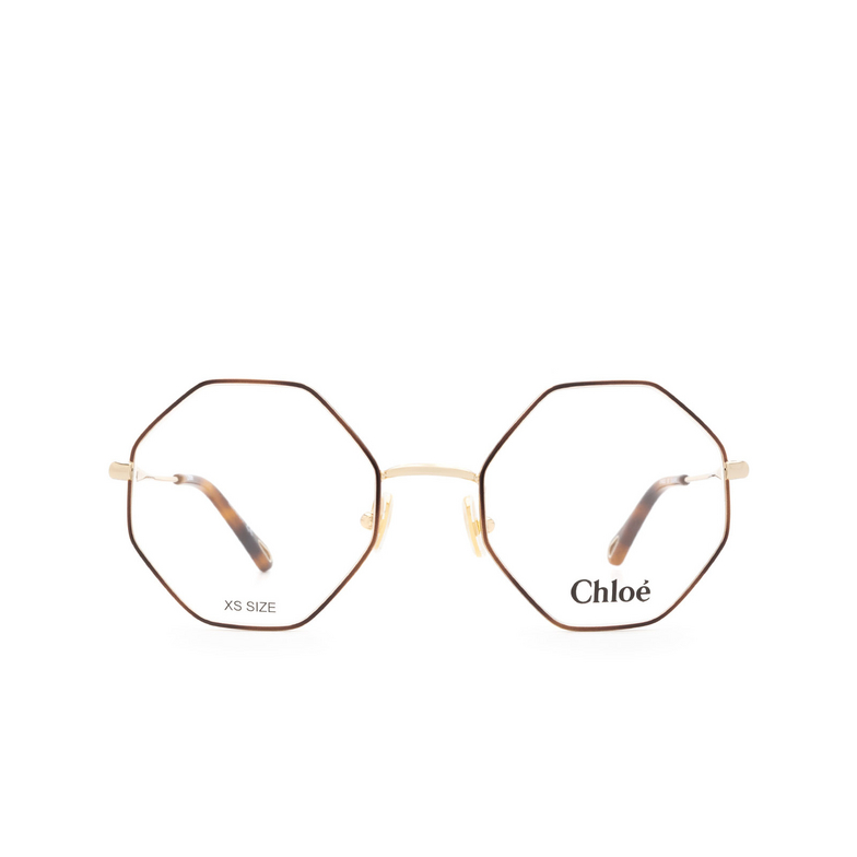 Chloé CH0022O round Eyeglasses 007 gold & havana  - 1/4