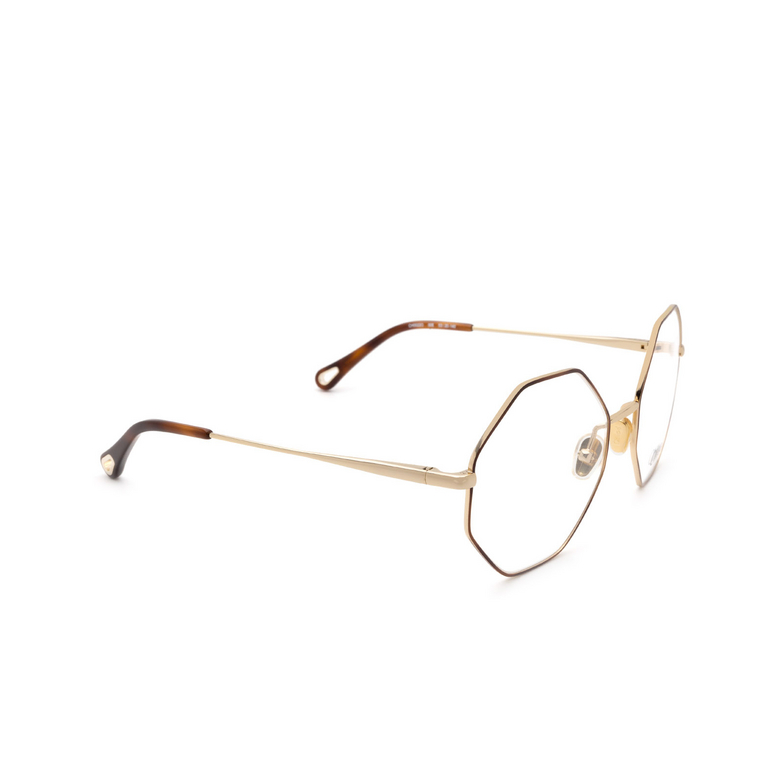Chloé CH0022O round Eyeglasses 008 gold & havana - 2/4
