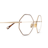 Chloé CH0022O round Eyeglasses 008 gold & havana - product thumbnail 3/4