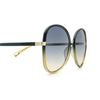 Chloé CH0030S butterfly Sunglasses 006 green - product thumbnail 3/5