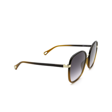 Chloé CH0031S rectangle Sunglasses 005 black - three-quarters view