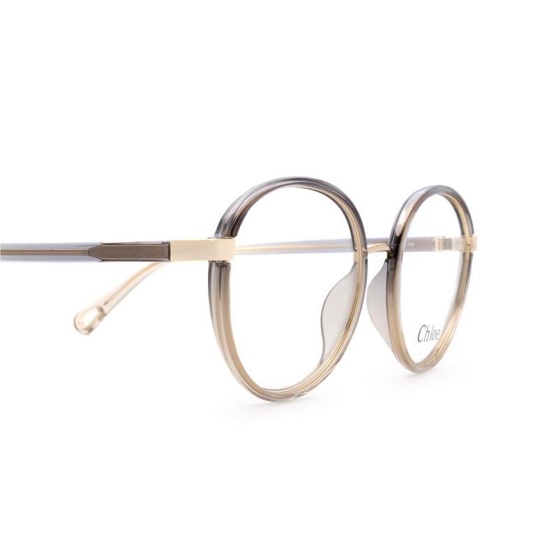 Chloé CH0033O round Eyeglasses 002 grey - 3/4