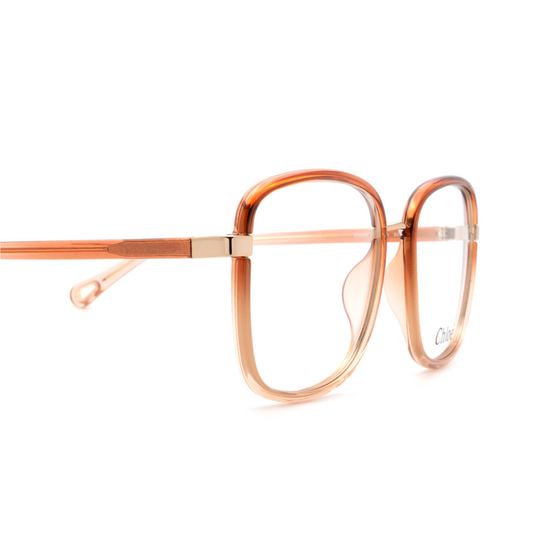 Chloé CH0034O rectangle Eyeglasses 001 orange - 3/4