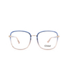 Chloé CH0034O rectangle Eyeglasses 002 blue - product thumbnail 1/4