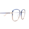 Occhiali da vista Chloé CH0034O rettangolari 002 blue - anteprima prodotto 3/4