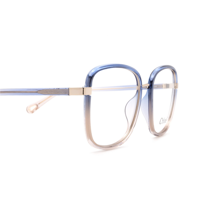Chloé CH0034O rectangle Eyeglasses 002 blue - 3/4