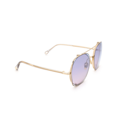 Chloé Demi square Sunglasses 002 gold - three-quarters view