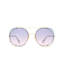 Chloé® Square Sunglasses: Demi Round CH0042S color Gold 002.
