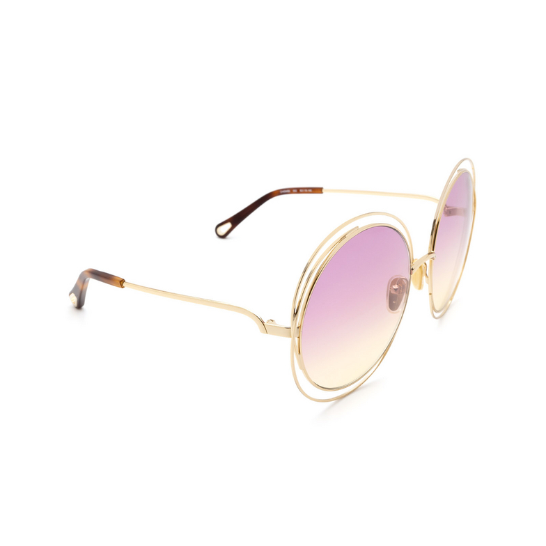 Chloé CH0045S round Sunglasses 002 gold - 2/4