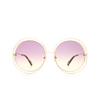 Chloé CH0045S round Sunglasses 002 gold - product thumbnail 1/4