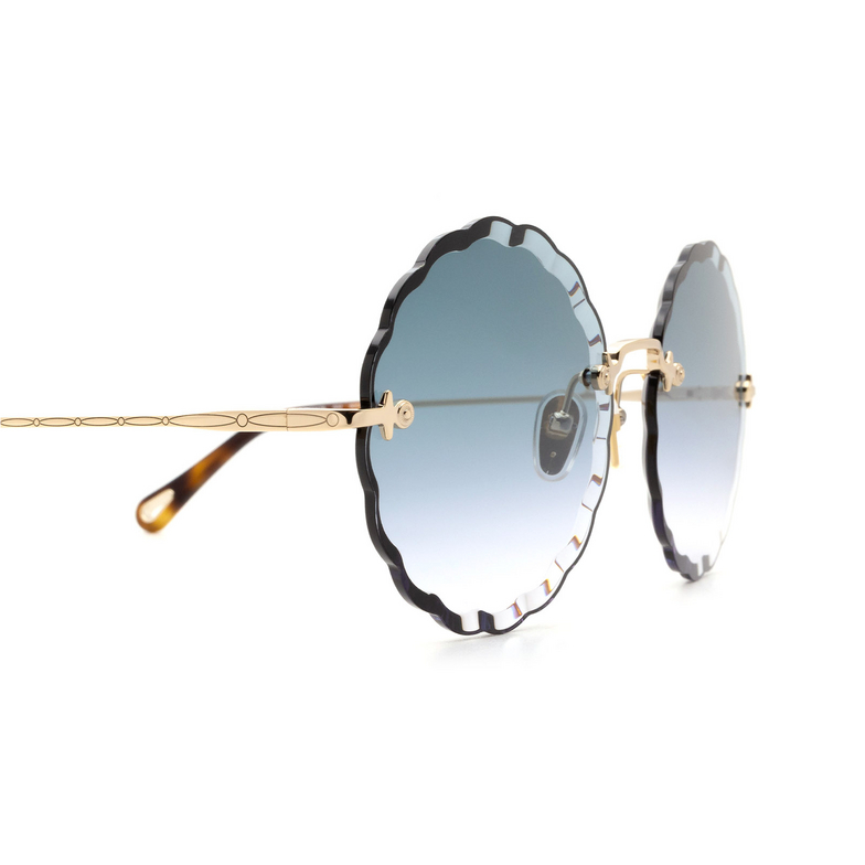 Chloé CH0047S round Sunglasses 002 gold - 3/4