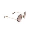 Chloé CH0047S round Sunglasses 004 gold - product thumbnail 2/4