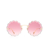 Chloé CH0047S round Sunglasses 005 gold - product thumbnail 1/4