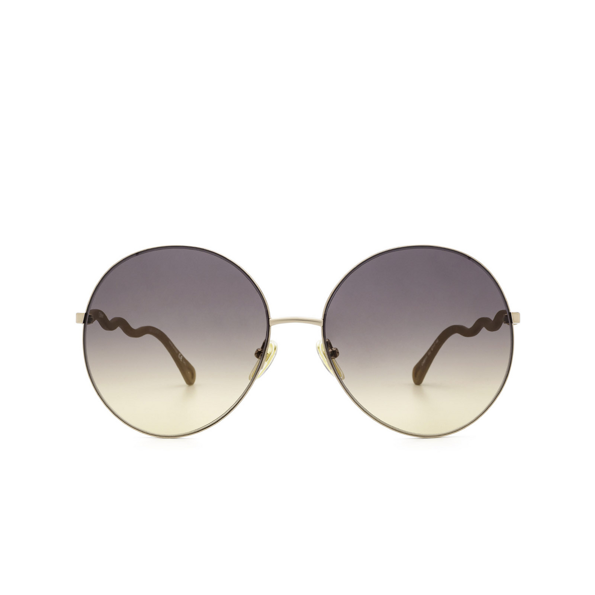Chloé® Round Sunglasses: CH0055S color Beige 002 - front view.