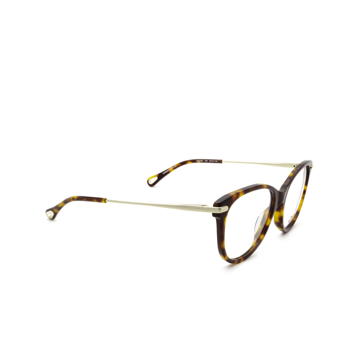 Occhiali da vista Chloé CH0058O cat-eye 005 Havana - tre quarti
