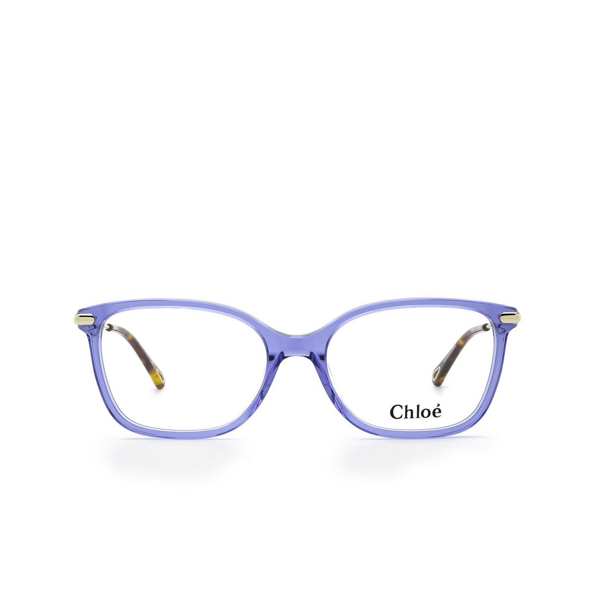 Chloé CH0059O rectangle Eyeglasses 012 Blue - front view
