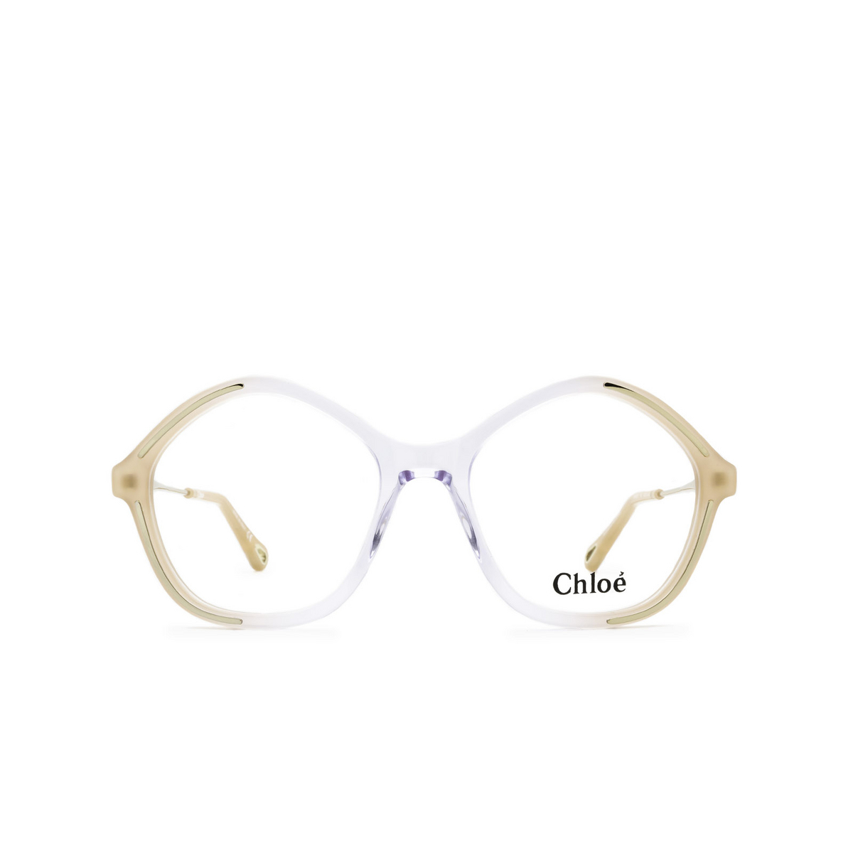 Chloé® Irregular Eyeglasses: CH0062O color Nude 002 - front view.