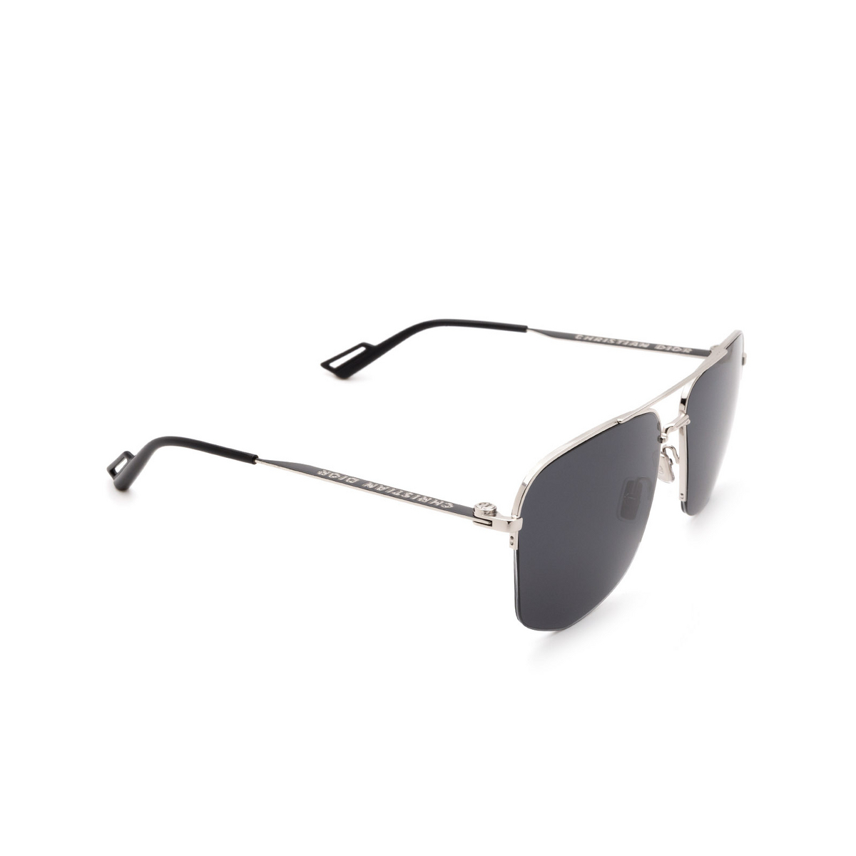 Dior® Aviator Sunglasses: DIOR180 color Palladium 84J/IR - three-quarters view.