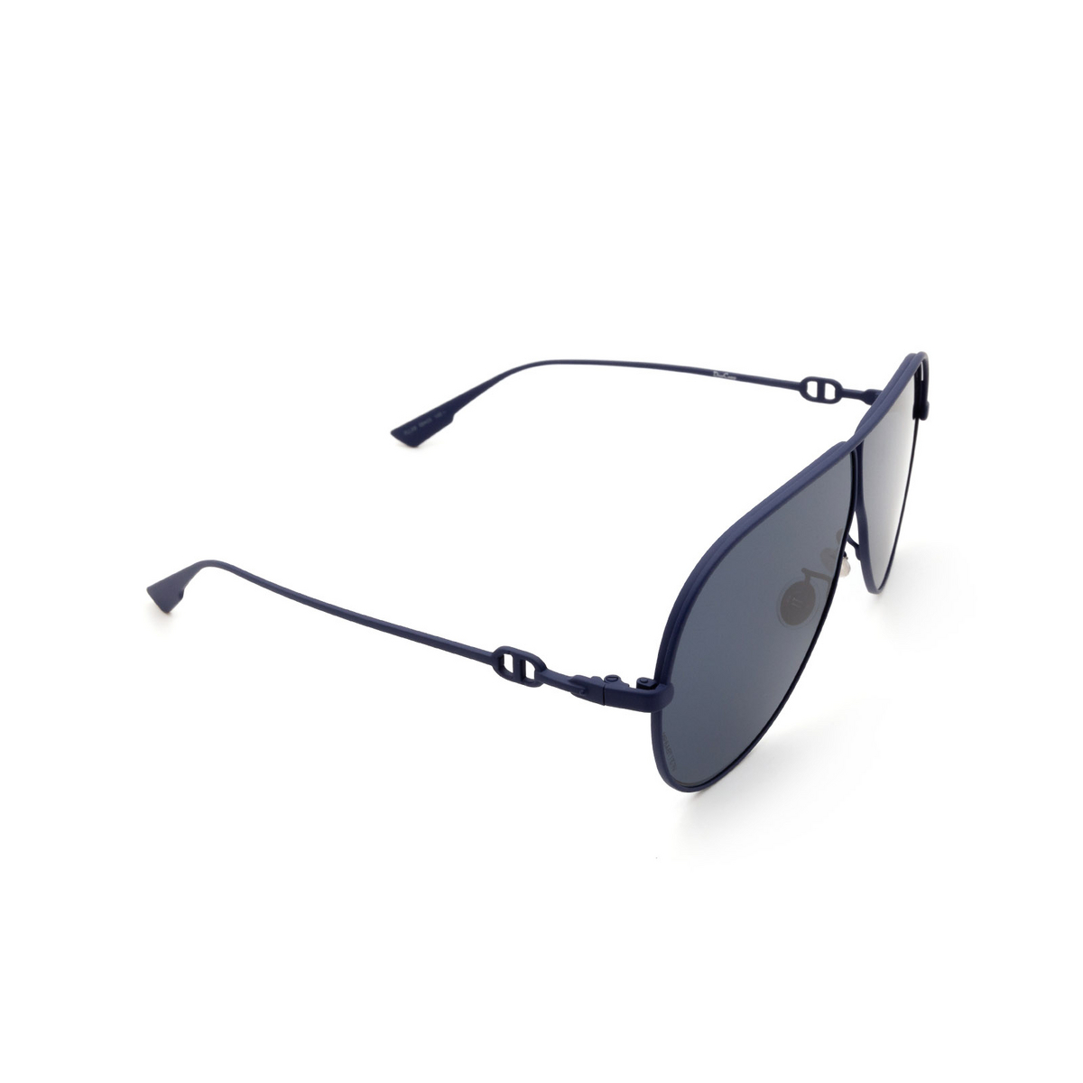 Dior® Aviator Sunglasses: Diorcamp color Matte Blue FLL/A9 - three-quarters view.