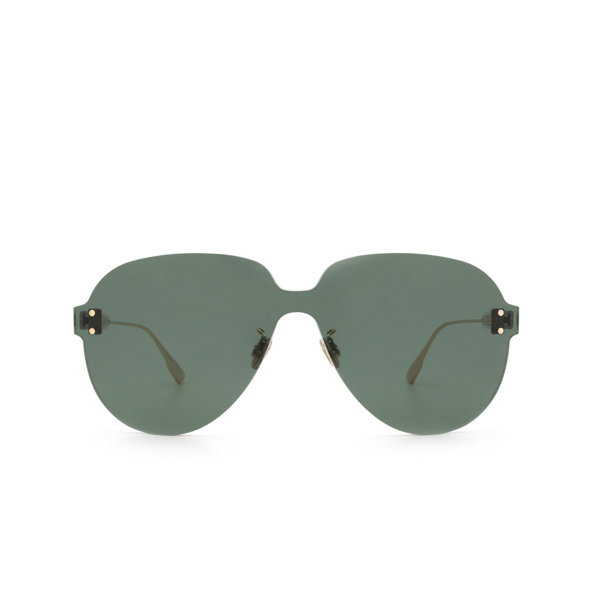 Dior® Mask Sunglasses: DIORCOLORQUAKE3 color Green 1ED/QT - front view.