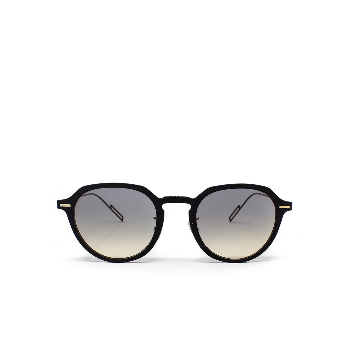 Dior® Round Sunglasses: DIORDISAPPEAR1 color Matte Black 003/1I - front view.