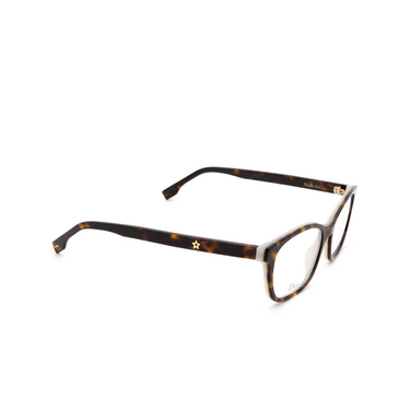 Dior DIORETOILE2 Korrektionsbrillen c1h dark havana - Dreiviertelansicht