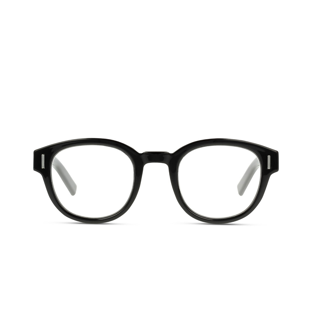 Dior® Round Eyeglasses: DIORFRACTIONO3 color Black 807 - front view.