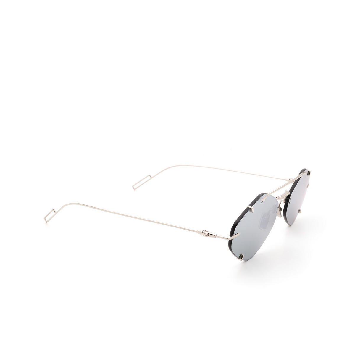 Dior® Irregular Sunglasses: Diorinclusion color Silver 010/OT - three-quarters view.