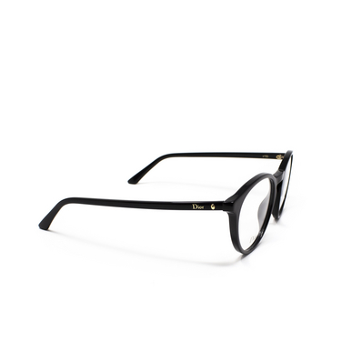 Lunettes de vue Dior MONTAIGNE53 807 black - Vue trois quarts