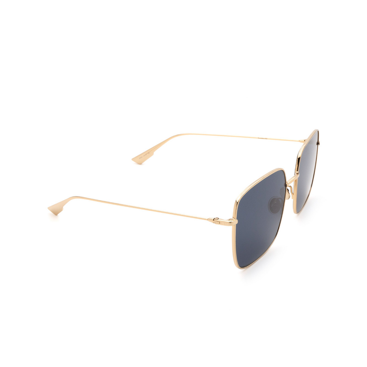 Dior® Square Sunglasses: STELLAIRE1XS color Gold J5G/A9 - three-quarters view.