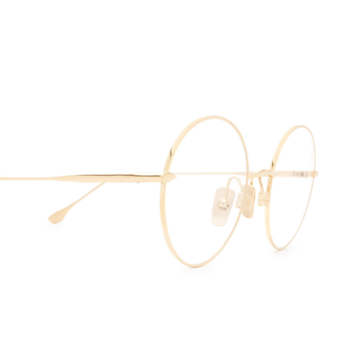 Dita® Round Eyeglasses: Believer DTX506-52-01-Z color Gold Gld - 3/3.