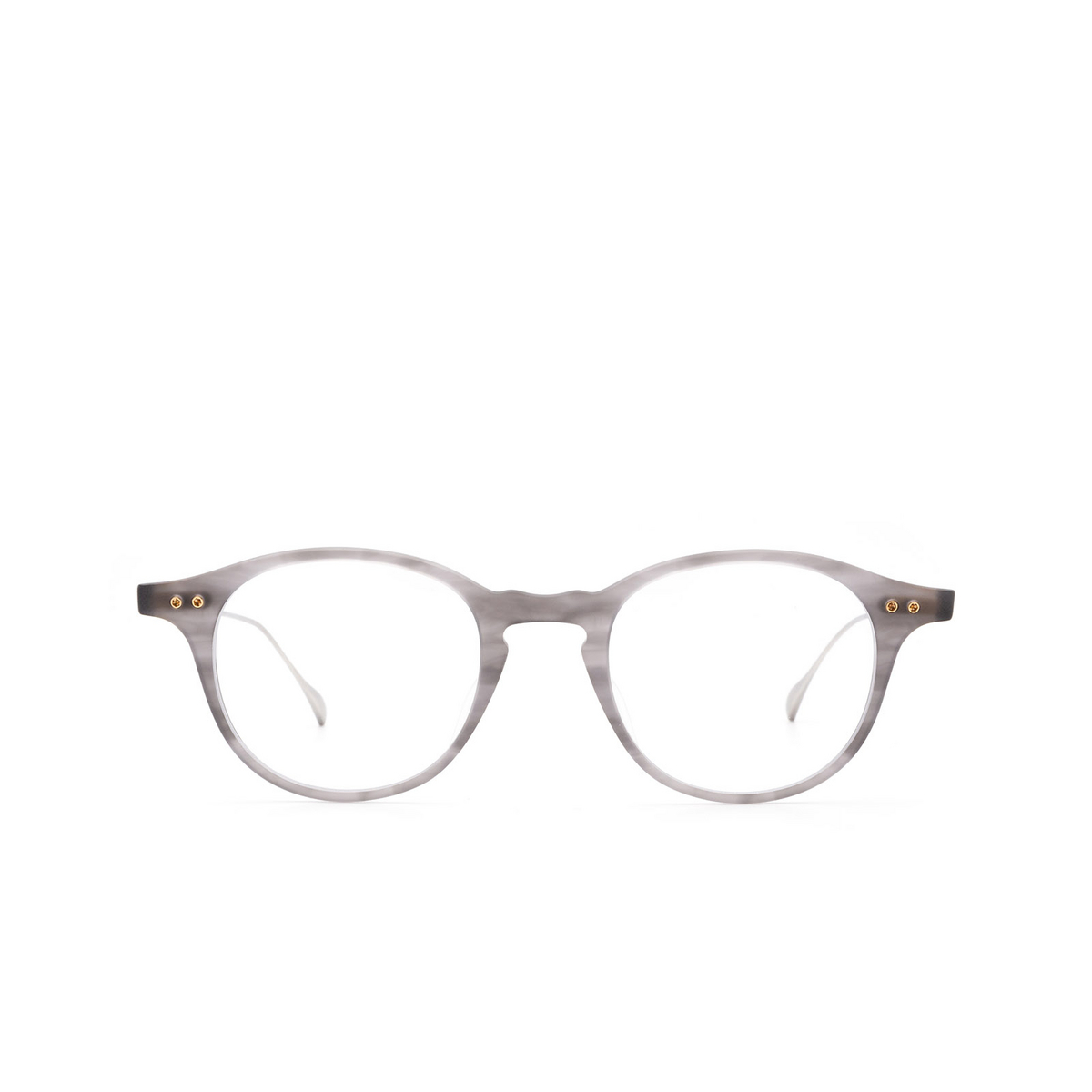 Dita® Round Eyeglasses: DRX2073 color C-gry-slv - front view.