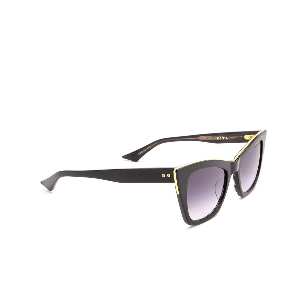 Dita DTS513 Sunglasses BLK/GLD Black / Gold - three-quarters view
