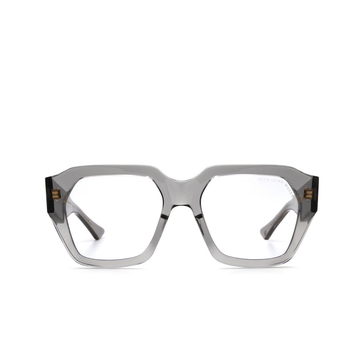 Dita® Square Sunglasses: Tetramaker DTS709-A-02-A color Grey Gold Gry-gld - front view.