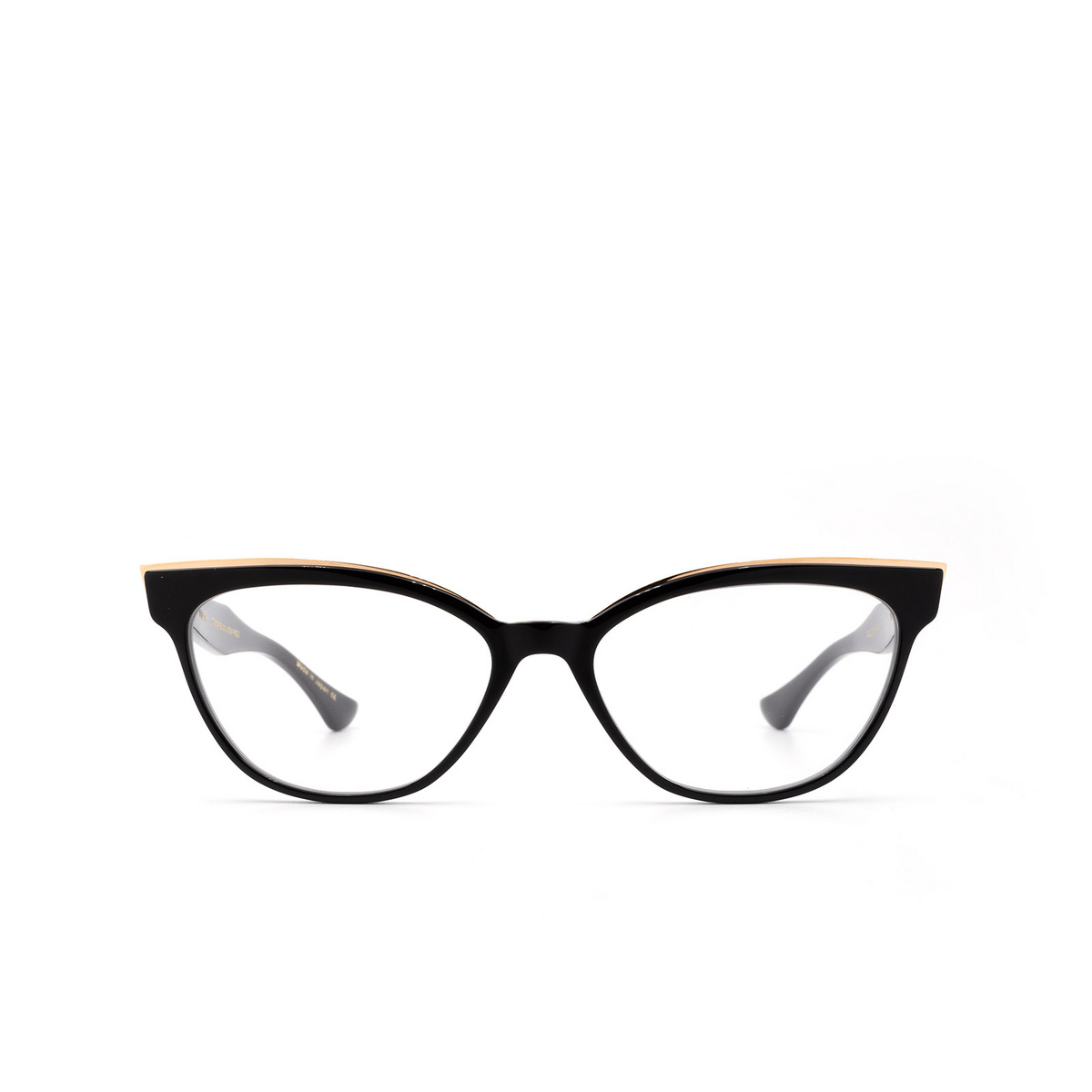 Dita® Cat-eye Eyeglasses: DTX528 color Blk-grd - front view.