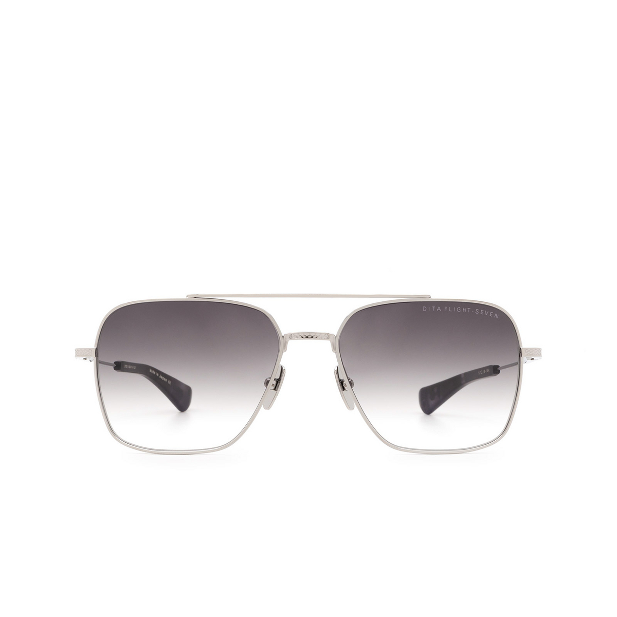 Dita® Aviator Sunglasses: Flight-seven DTS111-57-01-Z color Black Palladium Pld - front view.