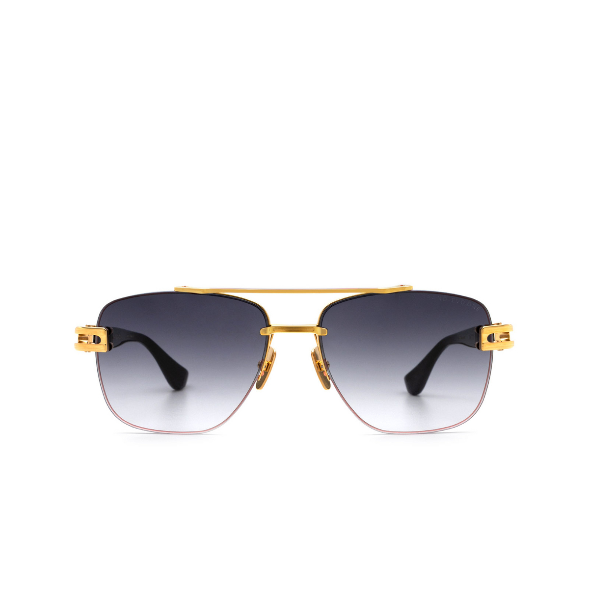 Dita® Aviator Sunglasses: Grand-evo One DTS138-A-01-Z color Gold Black Gld-blk - front view.