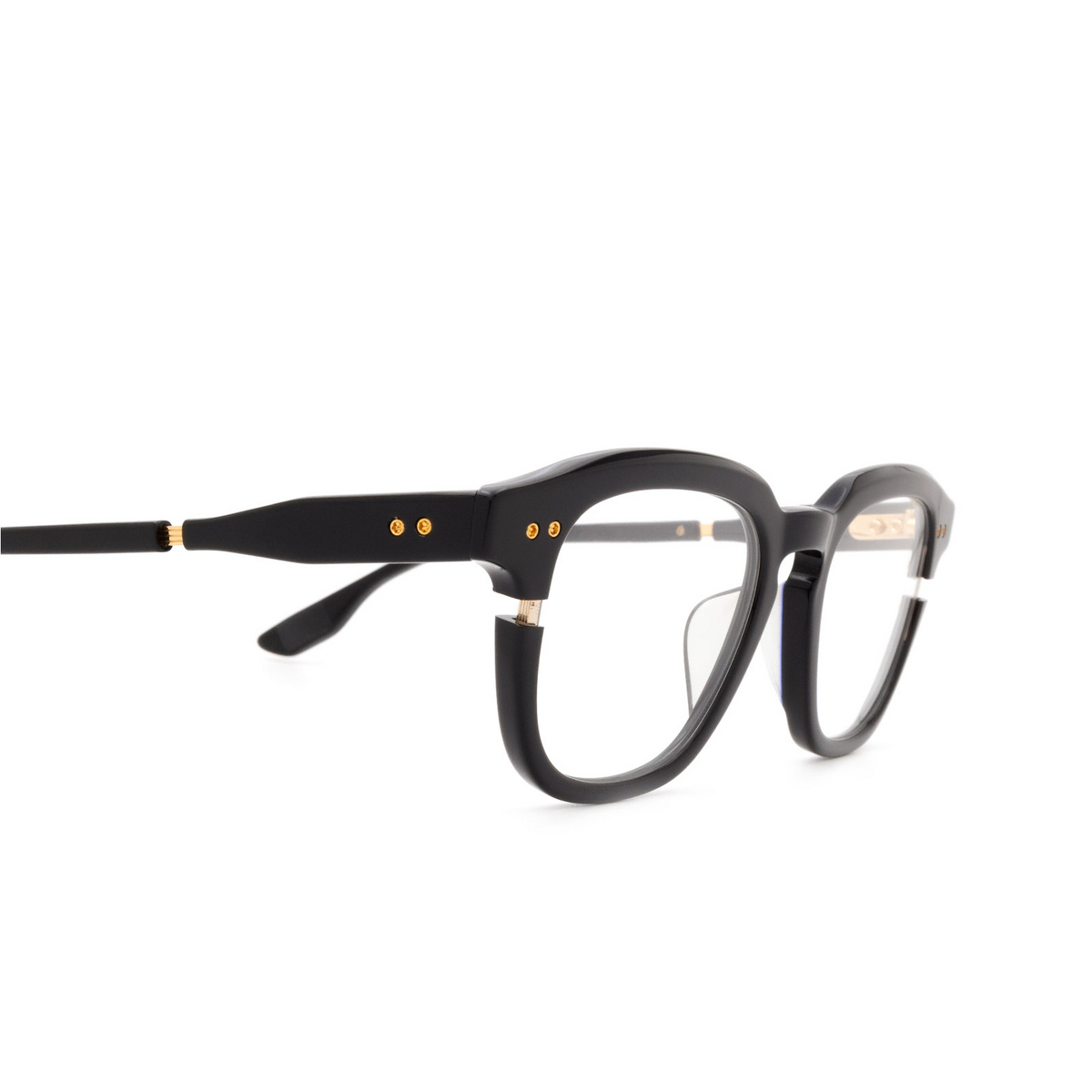Dita LINEUS Eyeglasses BLK-GLD Black & White Gold - 3/4