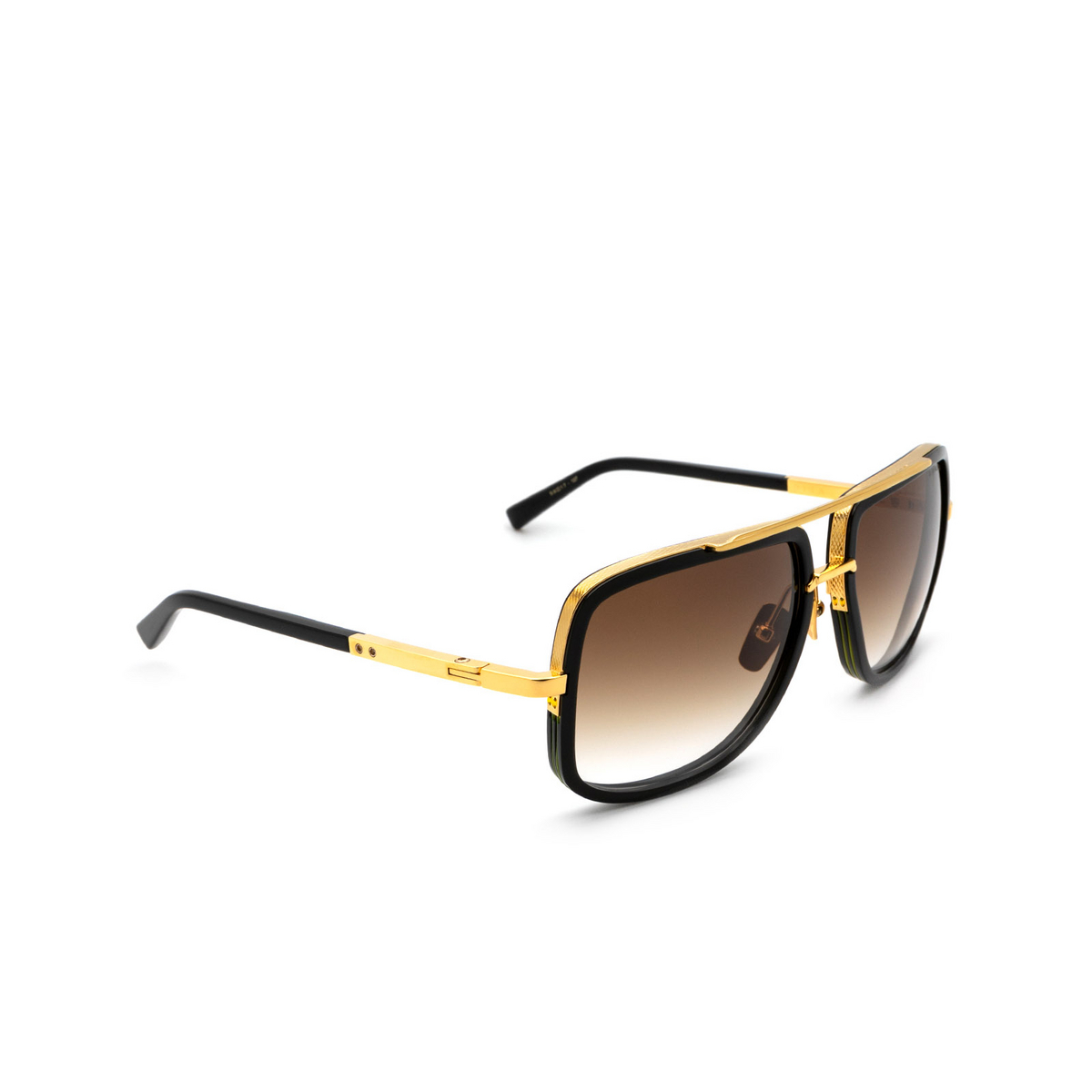 Dita MACH-ONE Sunglasses 18KGLD-BLK Black Gold - three-quarters view