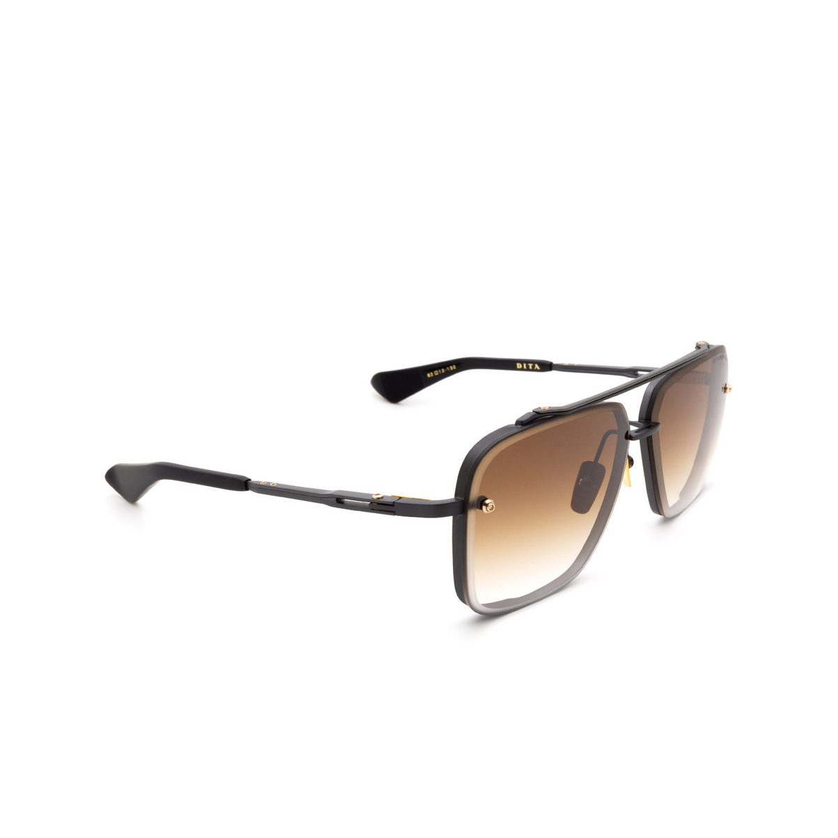 Dita MACH-SIX Sunglasses BLK-BLK Black - three-quarters view